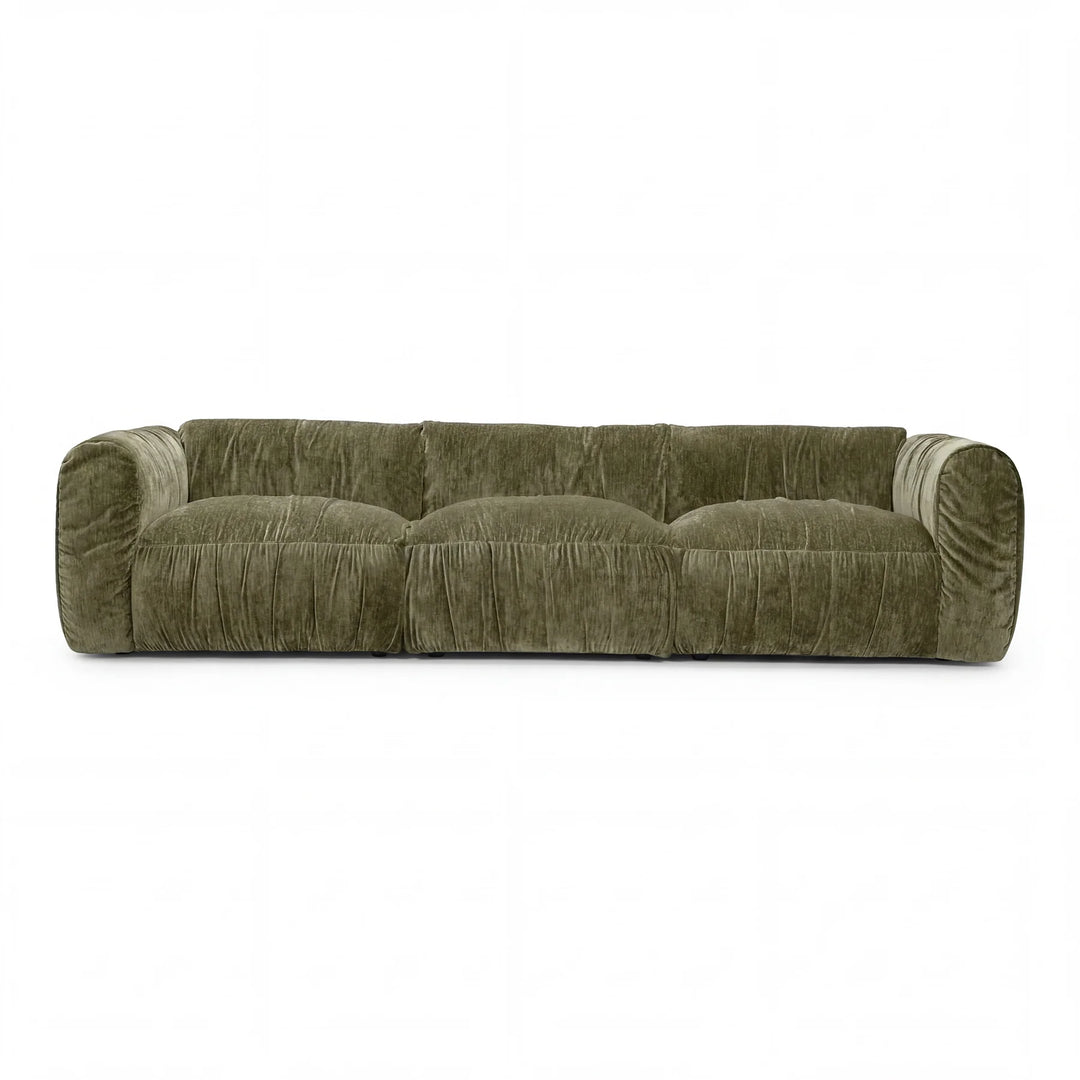 Comfortable Aurora 3 Seater Sofa in vibrant fabric with plush cushions, ideal for modern living rooms.