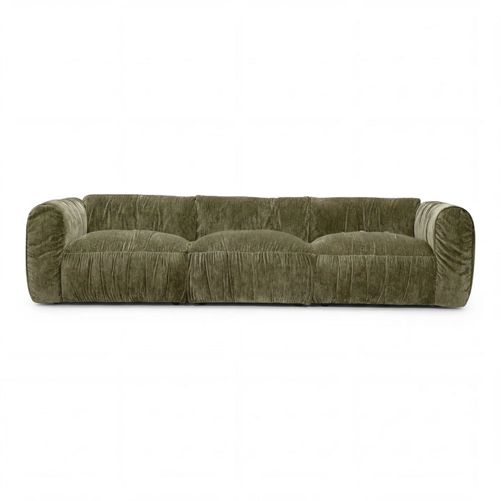 Comfortable Aurora 3 Seater Sofa in vibrant fabric with plush cushions, ideal for modern living rooms.