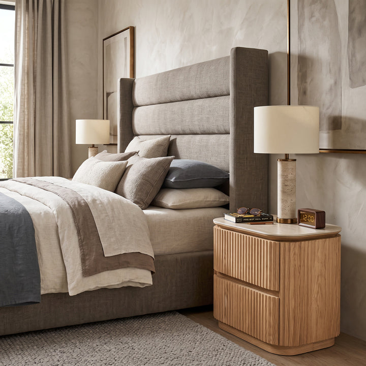 Lyon Bedside Table Light Oak