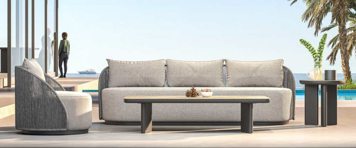 Jardin Outdoor Arm Chair Grey