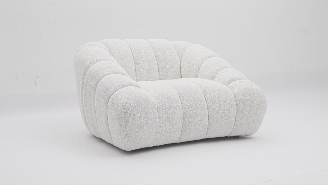 Bubble 1 Seater Textured Beige