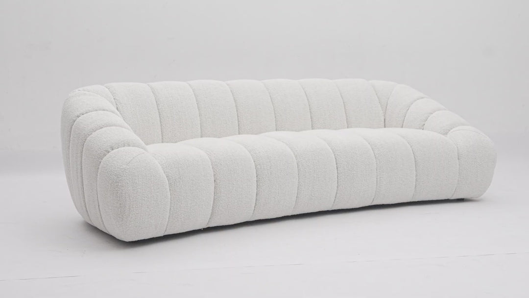 Bubble 3 Seater Sofa Textured Beige