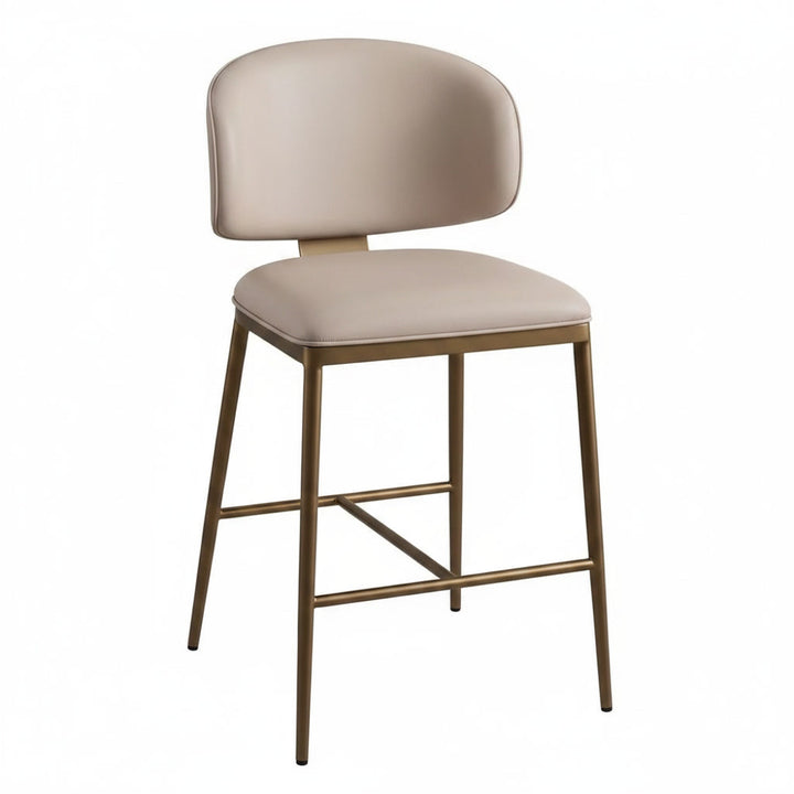 Regalia Bar Stool Pebble Vegan Leather