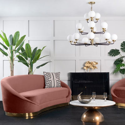 Barbie Sofa Light Pink - Gold