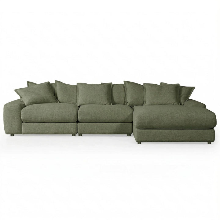 Cuddly Modular Sofa RHF Moss Green