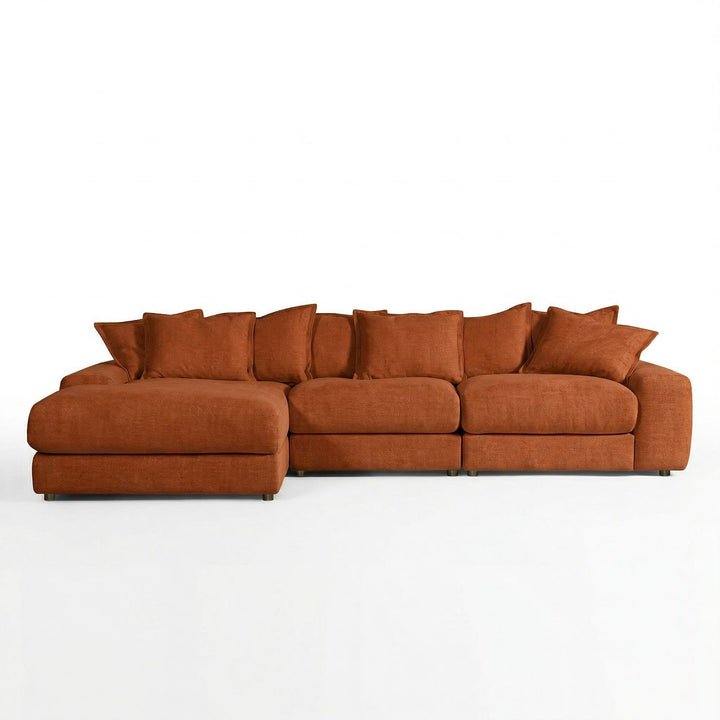Cuddly Modular Sofa LHF Rust'
