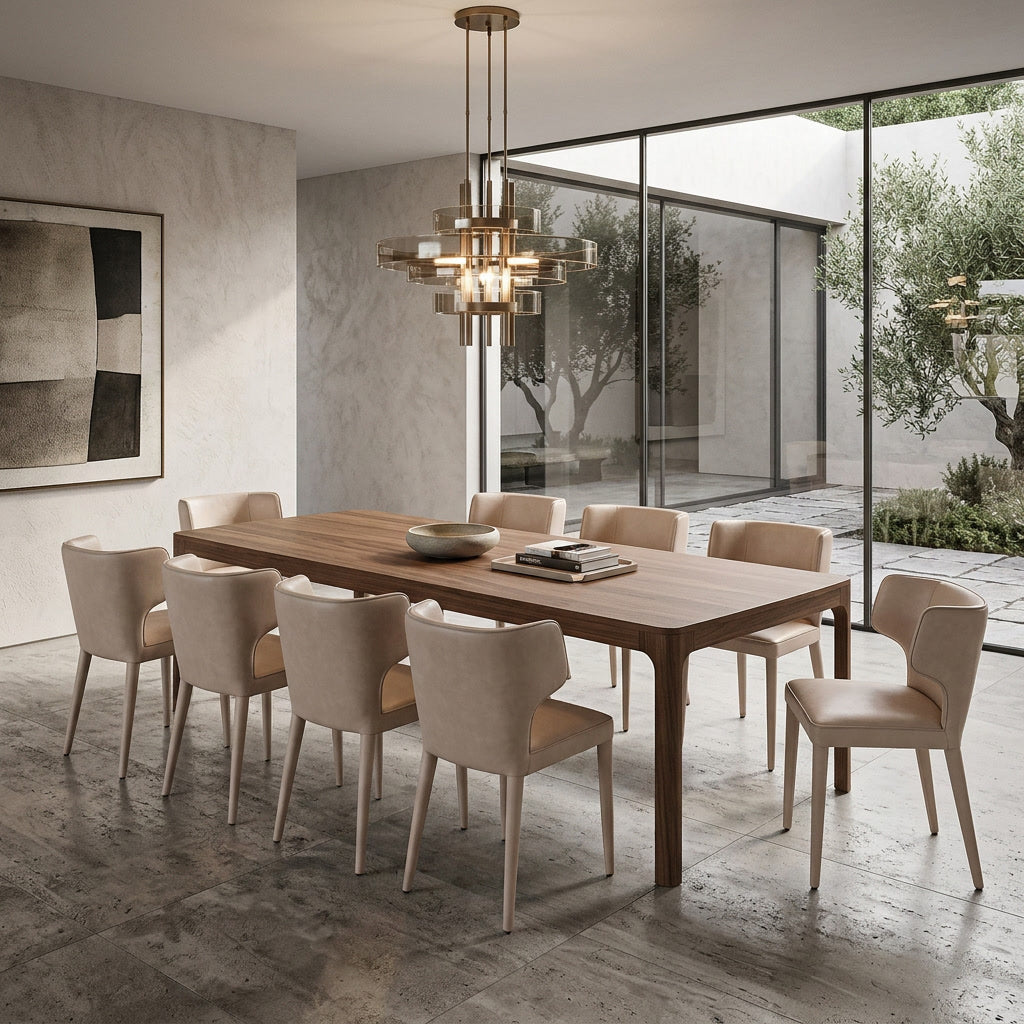 Cannes Dining Table Walnut - 3m