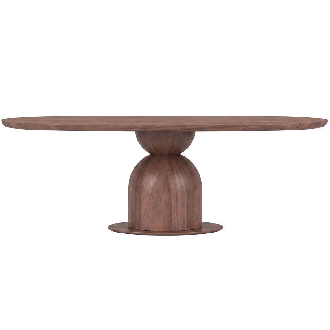 Tulip Oval Dining Table Walnut - 2m