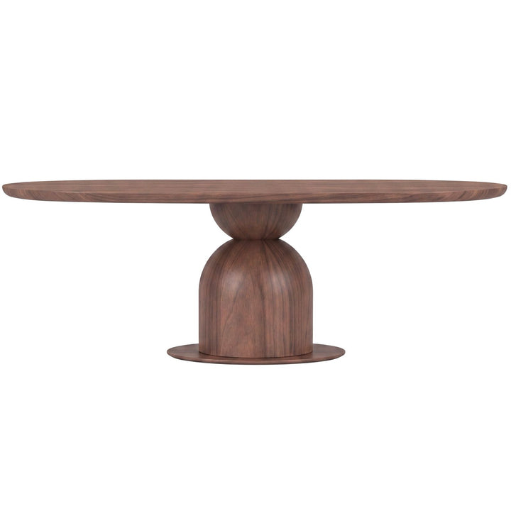 Tulip Oval Dining Table Walnut - 2m