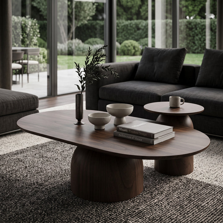 Tulip Coffee Table Walnut - image 2