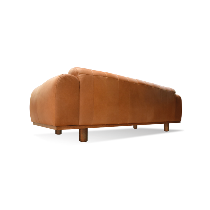 Bernhardt Sofa Tan Leather