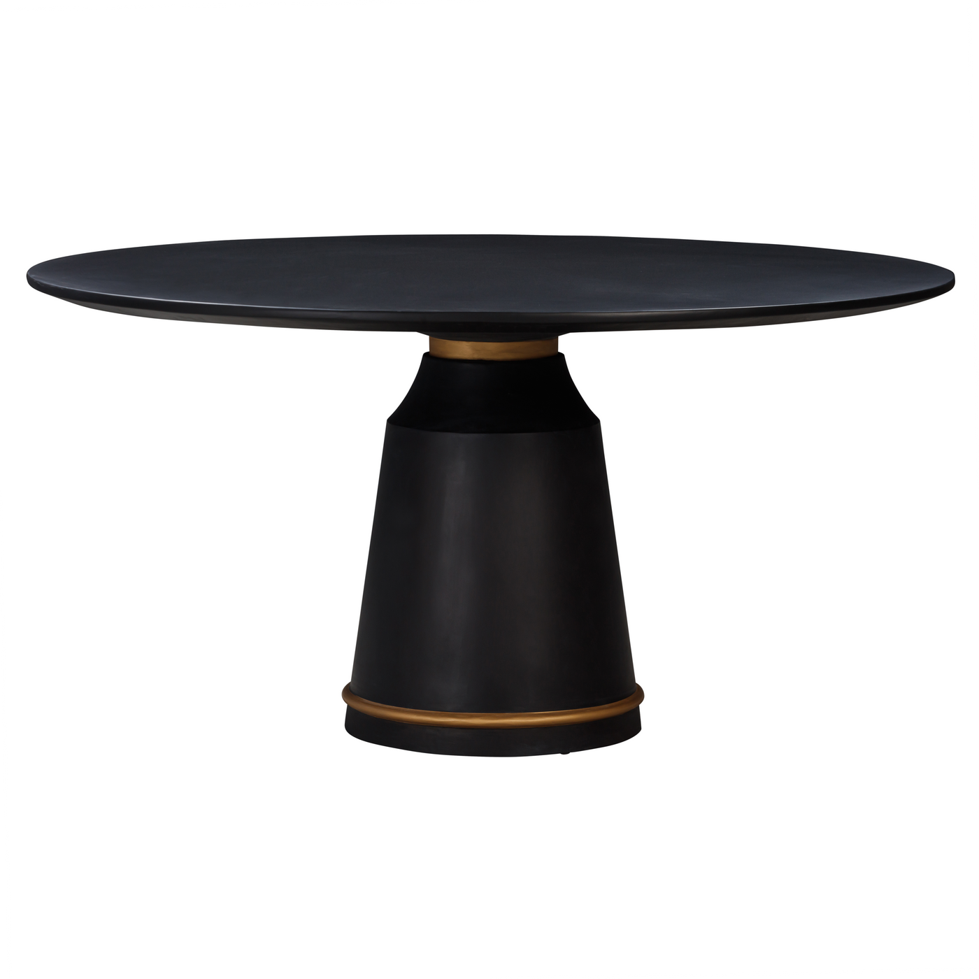 Yuppa Round Dining Table Black - 1.5m - Future Classics Furniture