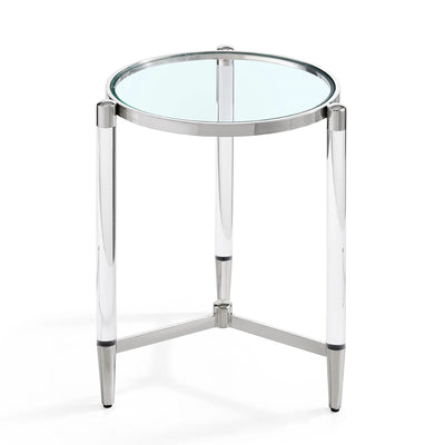 Floating Side Table Silver