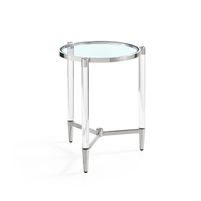 Floating Side Table Silver