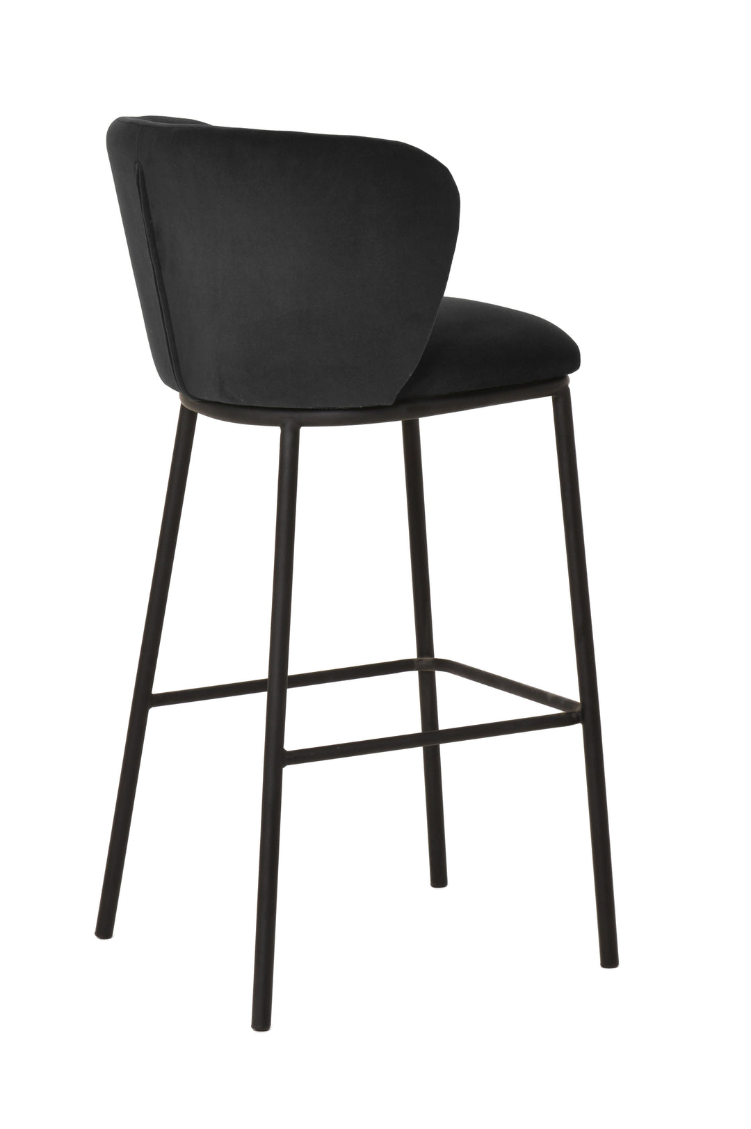 Zampatti Bar Stool Black Velvet - Future Classics Furniture