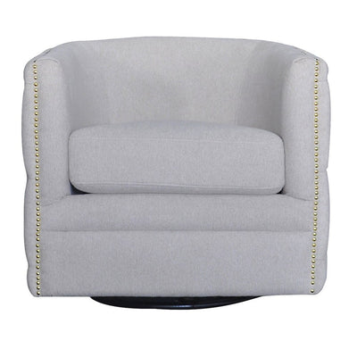 Creed Swivel Chair Creme Linen