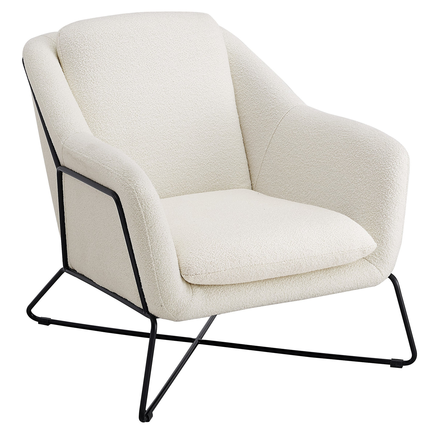 Trapani Chair Boucle/Black Frame