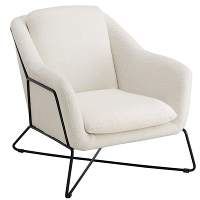 Trapani Chair Boucle/Black Frame