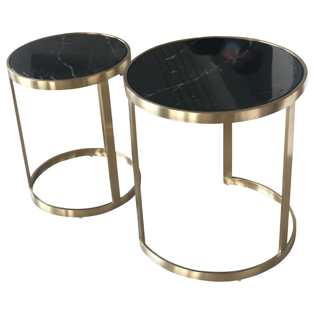 Splendour Side Table Set Black