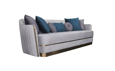 Stallone 3 Seater Sofa Grey