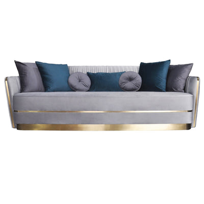 Stallone 3 Seater Sofa Grey