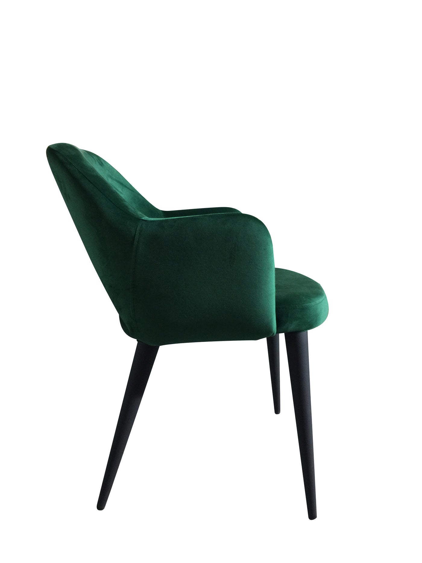 Terrazo Dining Chair Green Velvet