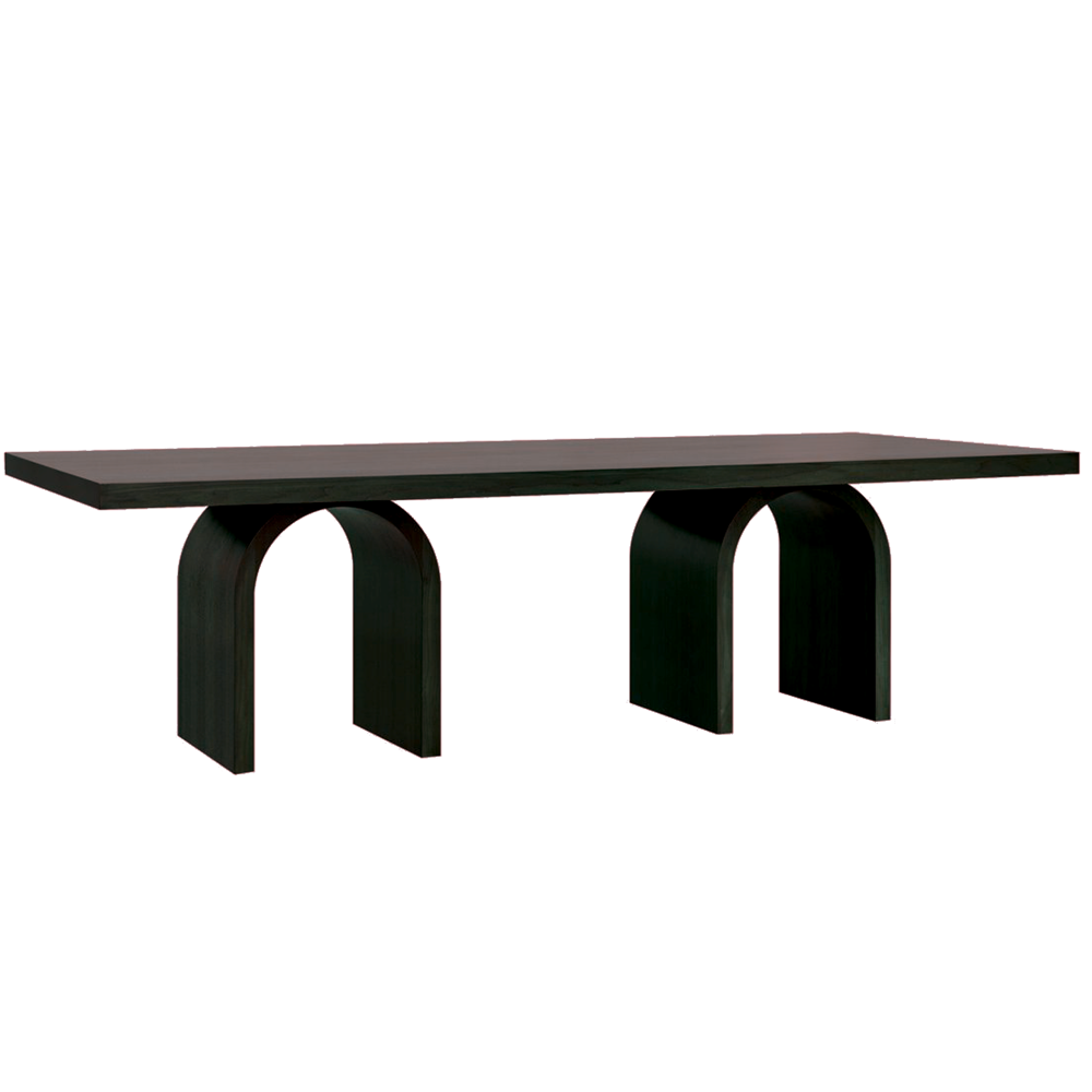 Arches Dining Table Black - 2.7m