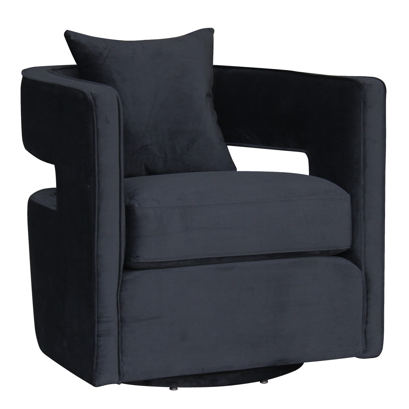 Rhonda Swivel Chair Black
