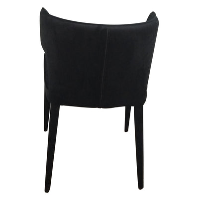 Portofino Dining Chair Black Velvet