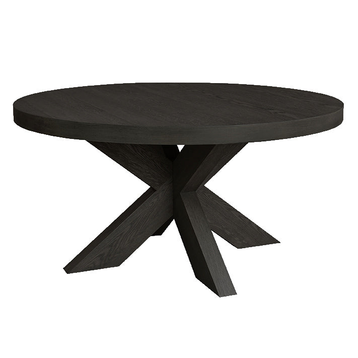 Cubano Round Dining Table Black