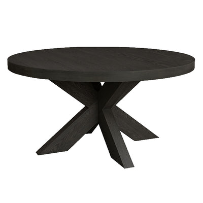 Cubano Round Dining Table Black - 1.5m - Future Classics Furniture