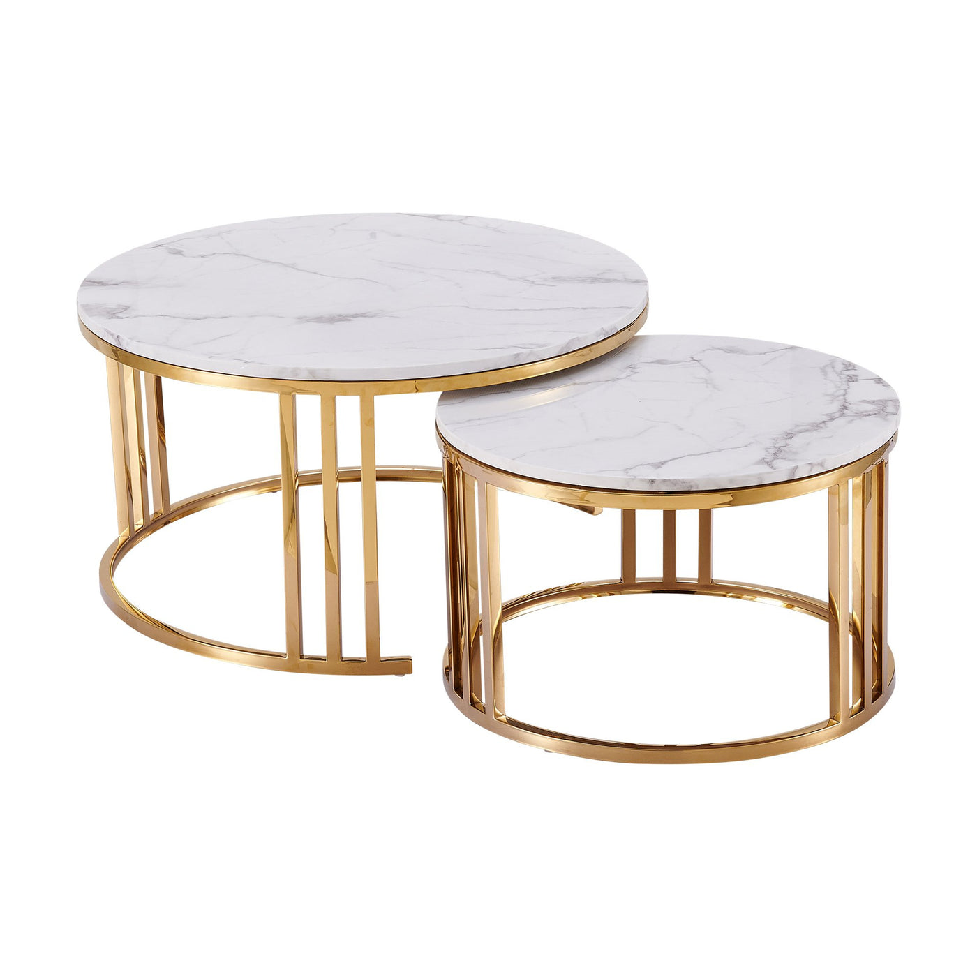 Lustre Coffee Table Set Gold
