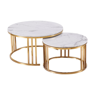 Lustre Coffee Table Set Gold