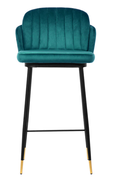 Talulah Bar Stool Green Velvet