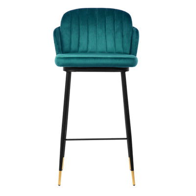 Talulah Bar Stool Green Velvet