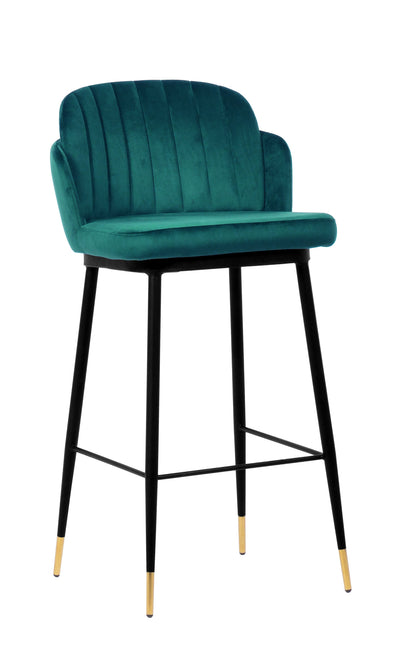 Talulah Bar Stool Green Velvet