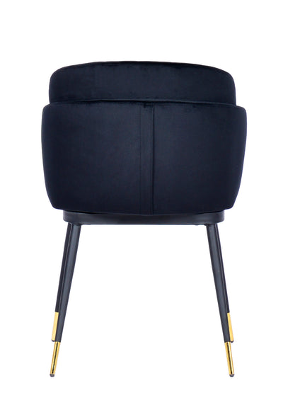 Talulah Dining Chair Black Velvet