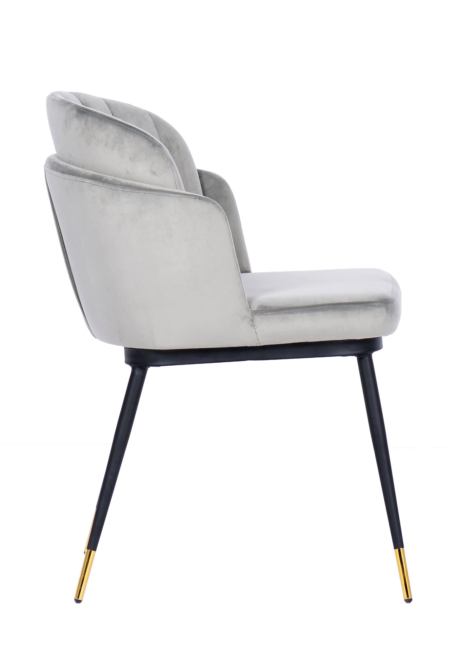 Grey velvet chair discount