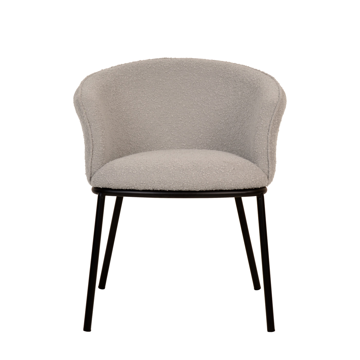 Zimmerman Dining Chair Grey Boucle
