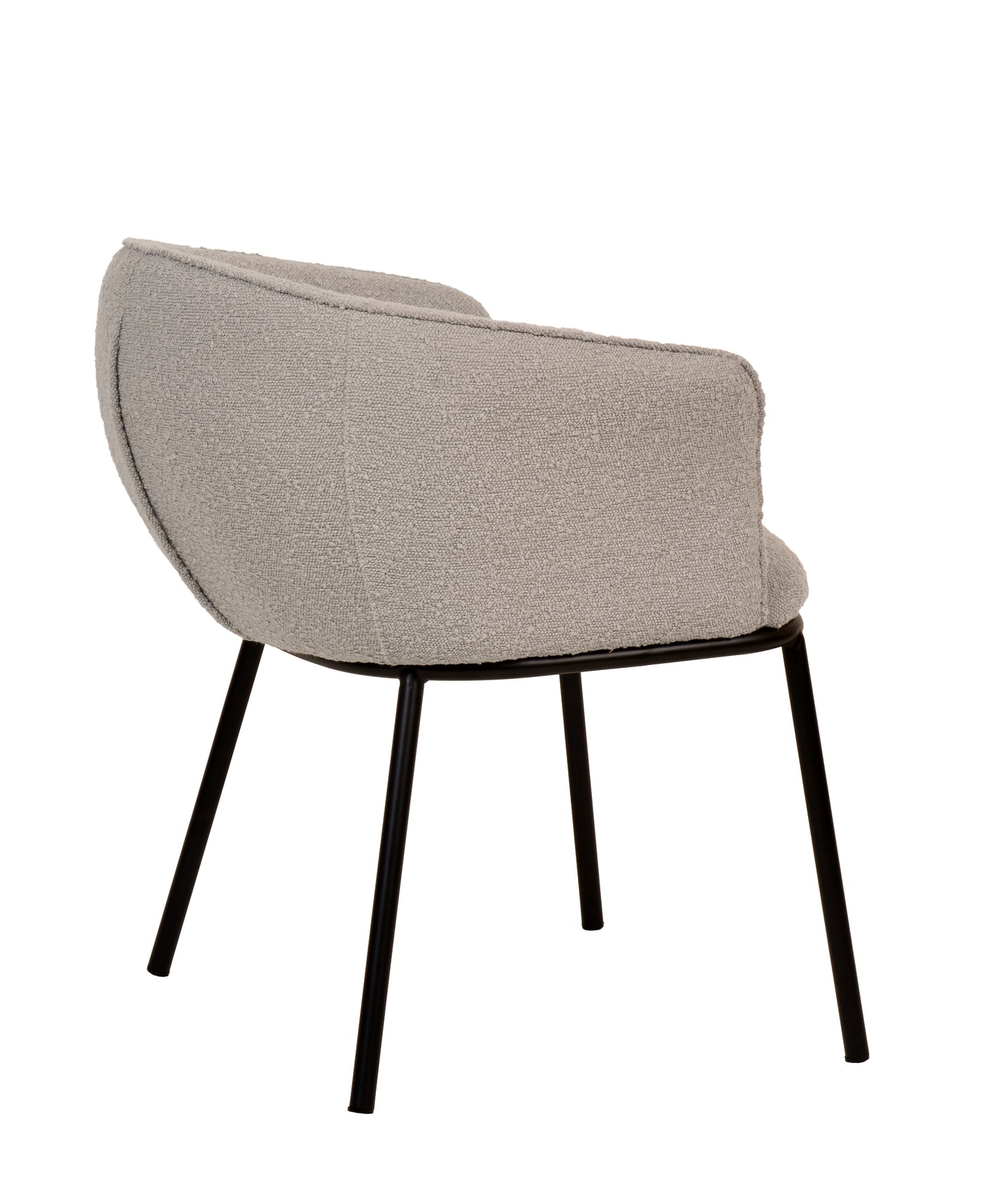 Zimmerman Dining Chair Grey Boucle - Future Classics Furniture