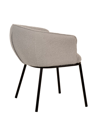 Zimmerman Dining Chair Grey Boucle
