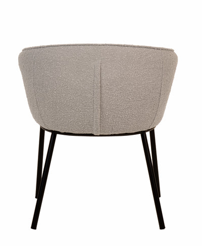 Zimmerman Dining Chair Grey Boucle