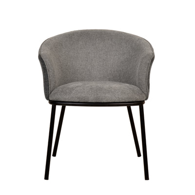 Zimmerman Dining Chair Grey Linen - Future Classics Furniture