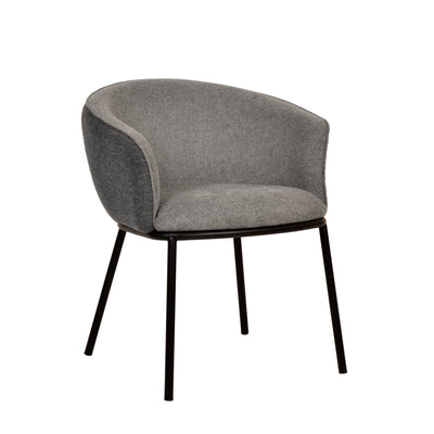 Zimmerman Dining Chair Grey Linen - Future Classics Furniture