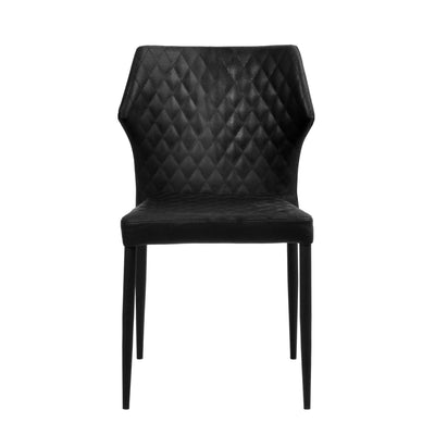 Camilla Dining Chair Black Leather Look