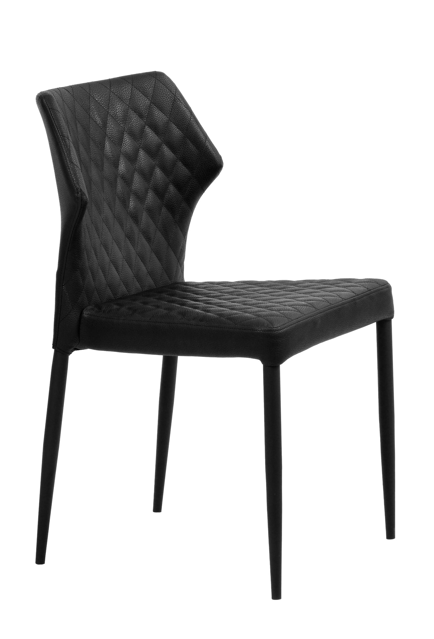 Camilla Dining Chair Black Leather Look