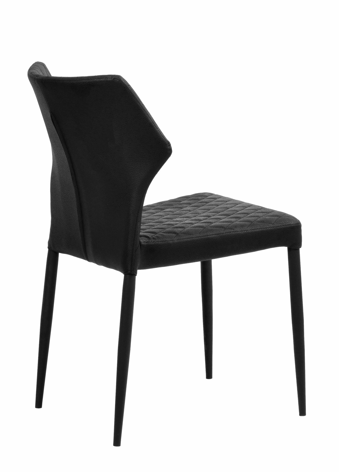 Camilla Dining Chair Black Leather Look