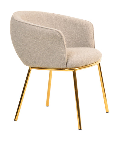 Zara Dining Chair Grey Boucle