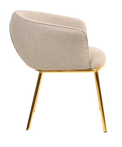 Zara Dining Chair Grey Boucle
