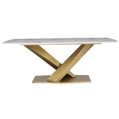 Voltaire Dining Table Gold Base